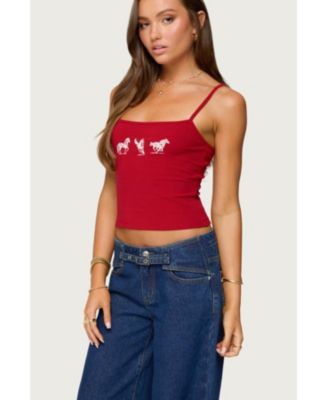 Womens Wild Horses Graphic Tank Top