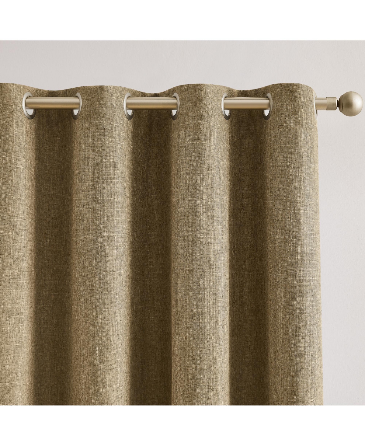 Lush Decor Meena Slub 100% Blackout Window Curtain Panels Blue Pair 52x84