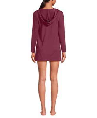Women's SunShade UPF 50 Hooded Mini Swim Swim Cover-Up Dress