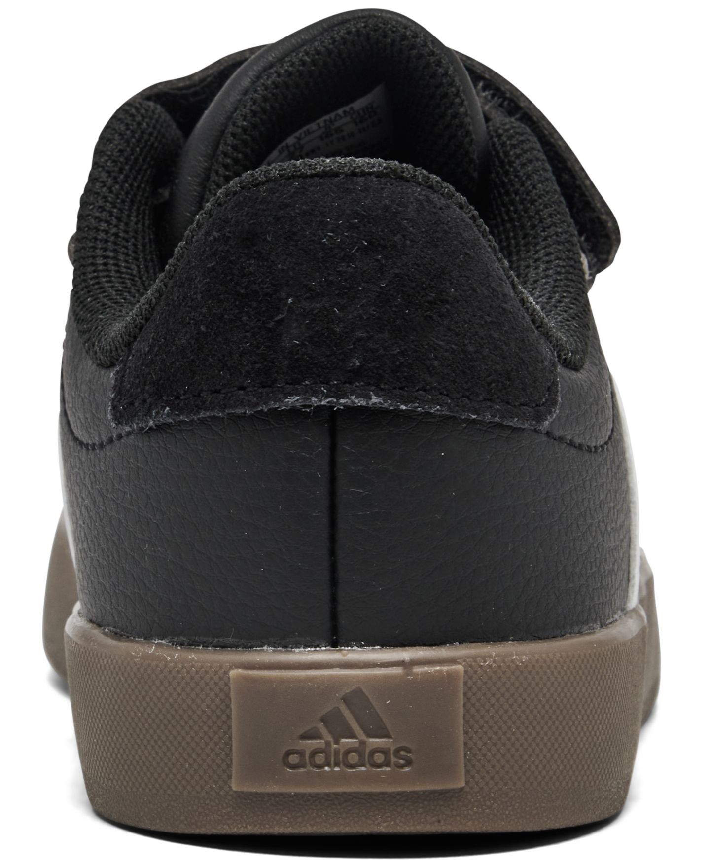 Детские кроссовки adidas VL Court 3.0 Fastening Strap Casual, цвет: Чёрный / Белый — фото 4