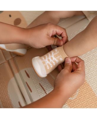 Baby First Walk Sock Shoes Sneakers - Beige
