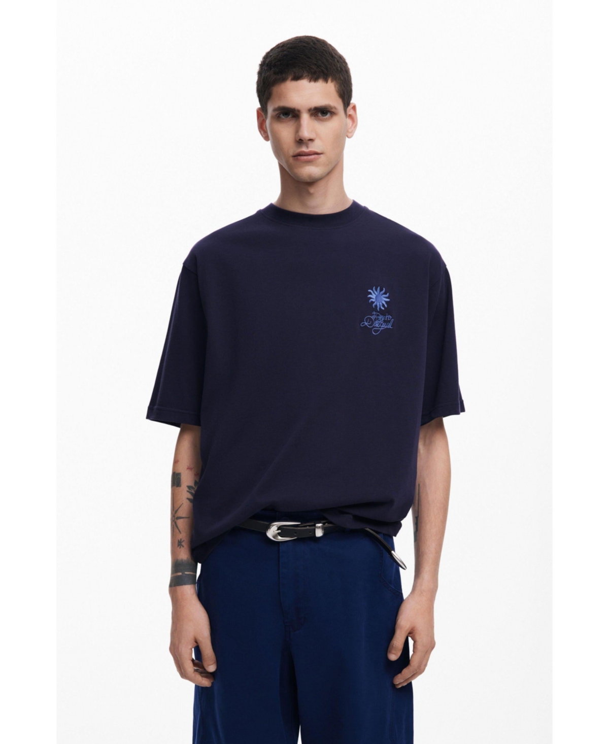 Men's Short-sleeve T-shirt sun - Blue