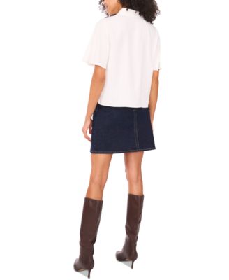 Women's Flutter-Sleeve Blouse