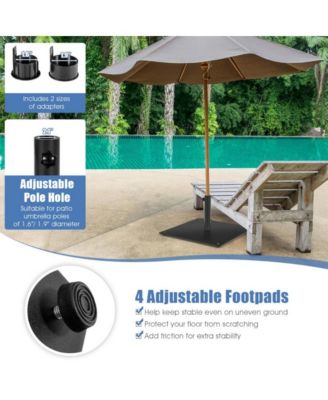 20 Inches Patio Umbrella Base with 4 Adjustable Footpads