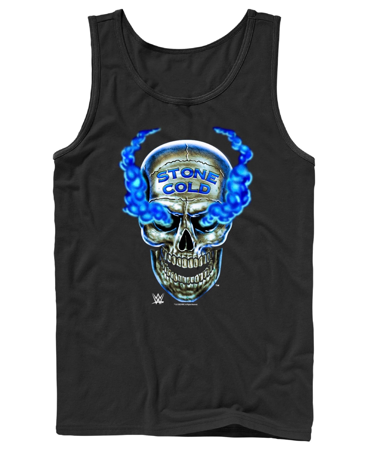 Men's Wwe Austin 316 Skull Tank Top - Black
