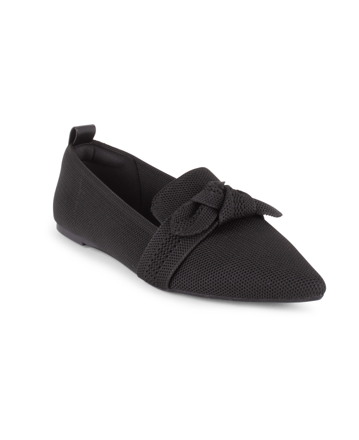 Tahari Women's Venice Knit Slip-on Flats In Black