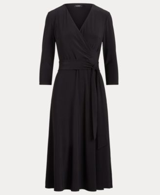 Surplice Jersey Dress