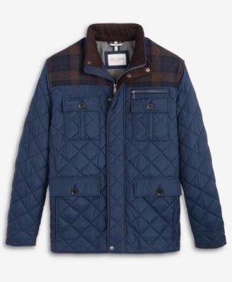 Men's Mixed Media Quilted Jacket