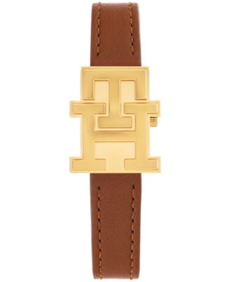 Women's Quartz Brown Leather Strap Watch, 21mm