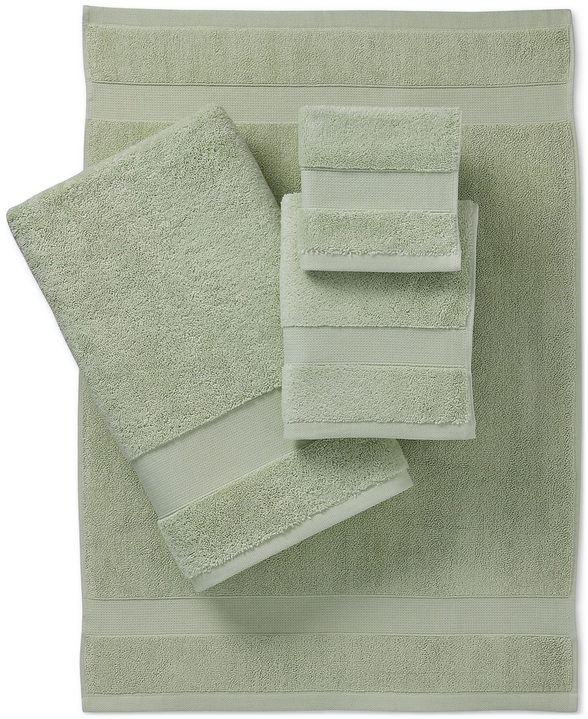 Ralph Lauren Watson Solid Cotton 6-pc. Towel Set In Green
