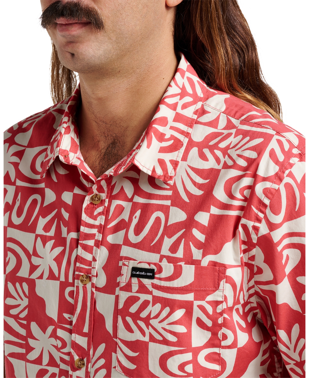 Quiksilver Men's Terra Classic Stretch Short Sleeve Shirt In Multi