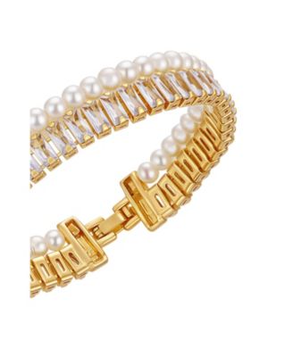 Cultivated Pearl Crystal Bracelet