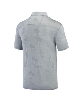 Men's Gray Michigan State Spartans Sport Palm Coast Palmera IslandZone Polo Shirt