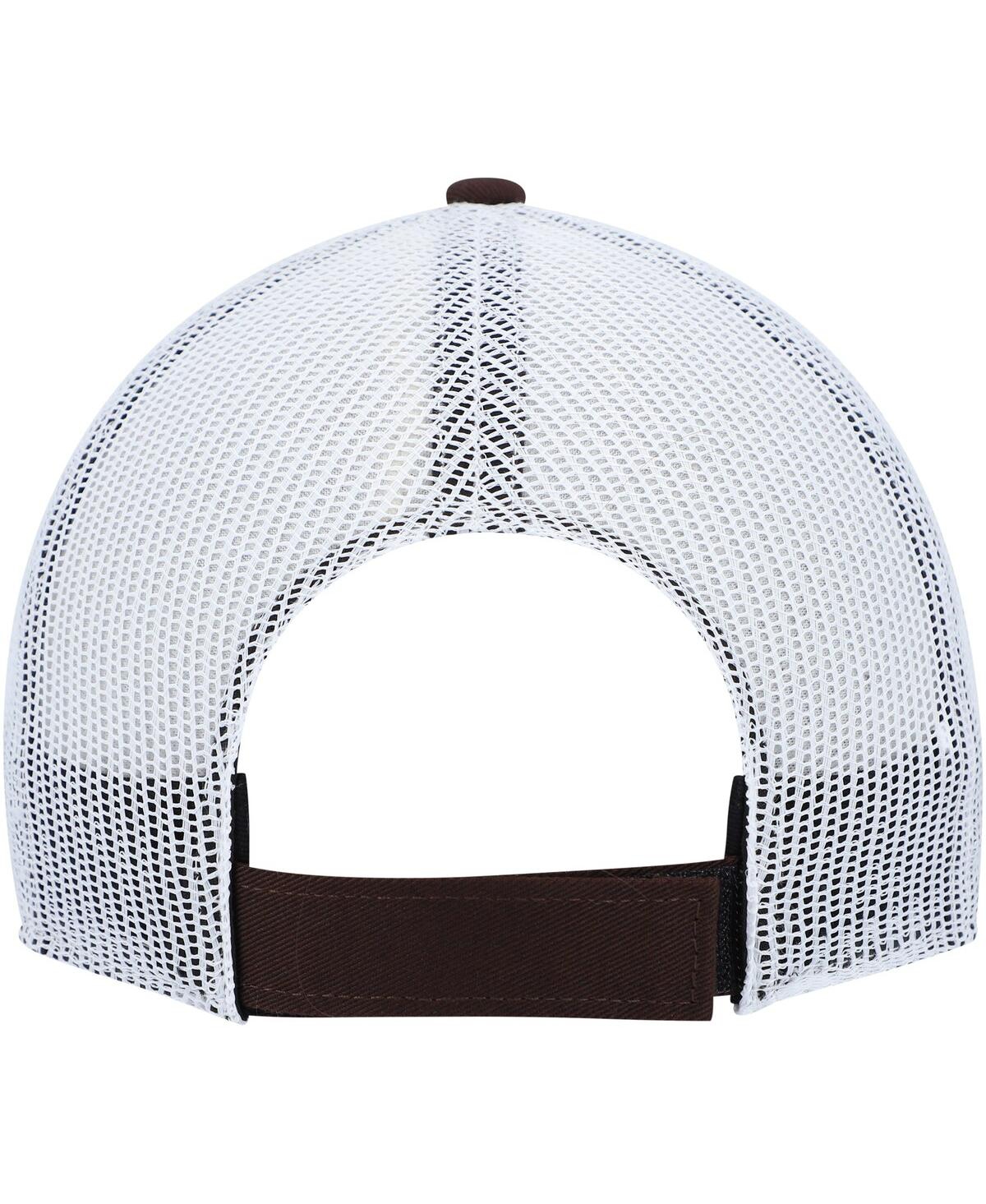'47 Brand Big Boys and Girls Brown/White Cleveland Browns Adjustable Trucker Hat