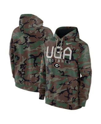 Nike - Men's Camo Georgia Bulldogs 2024 Military Appreciation Club Fleece Pullover Hoodie
