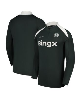 Nike - Men's Green Chelsea 2025/26 Strike Drill Raglan Quarter-Zip Long Sleeve&nbsp;Pullover Sweatshirt