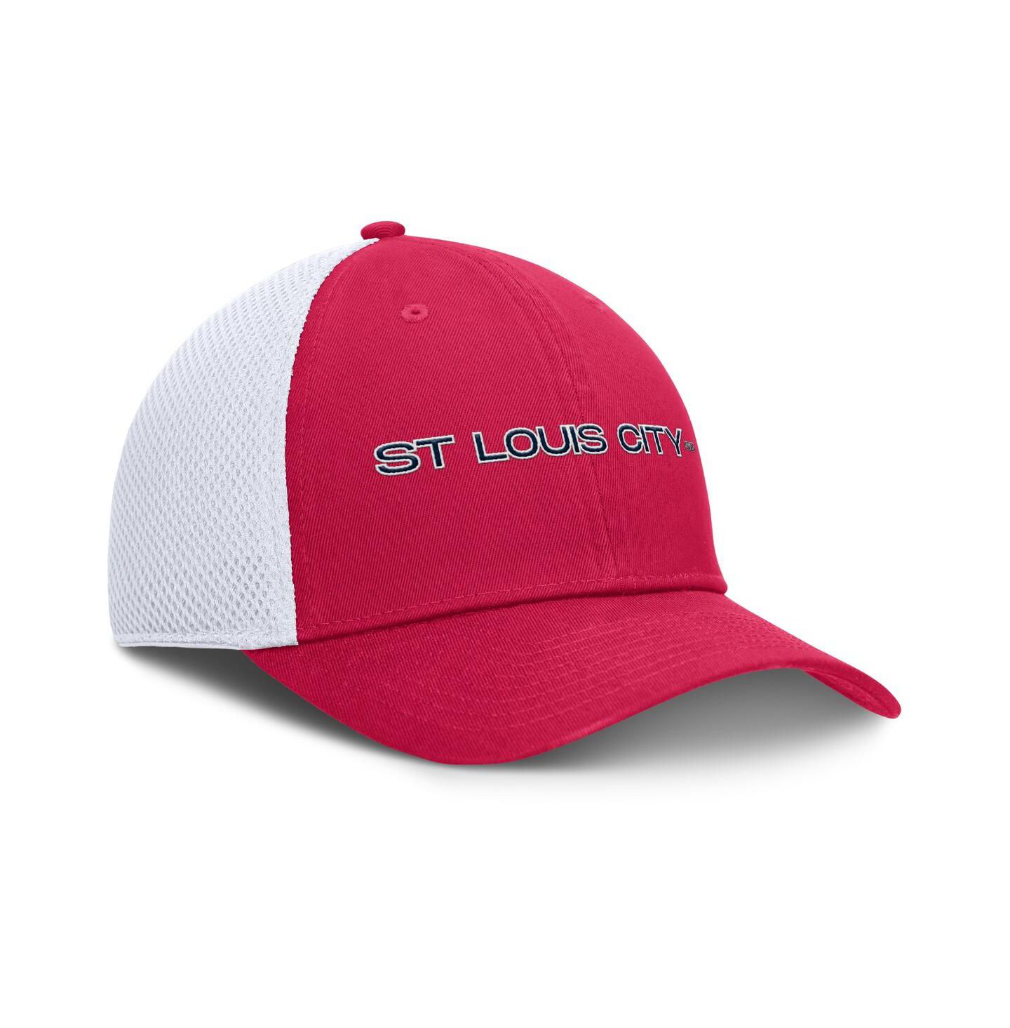 Мужская кепка Fanatics Red St. Louis City SC Rocket Flex Hat — фото 3