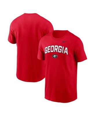 Nike - Men's Red Georgia Bulldogs Primetime Arch Stack T-Shirt