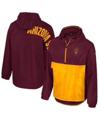Colosseum - Men's Maroon Arizona State Sun Devils Reloaded Anorak Half-Zip Jacket