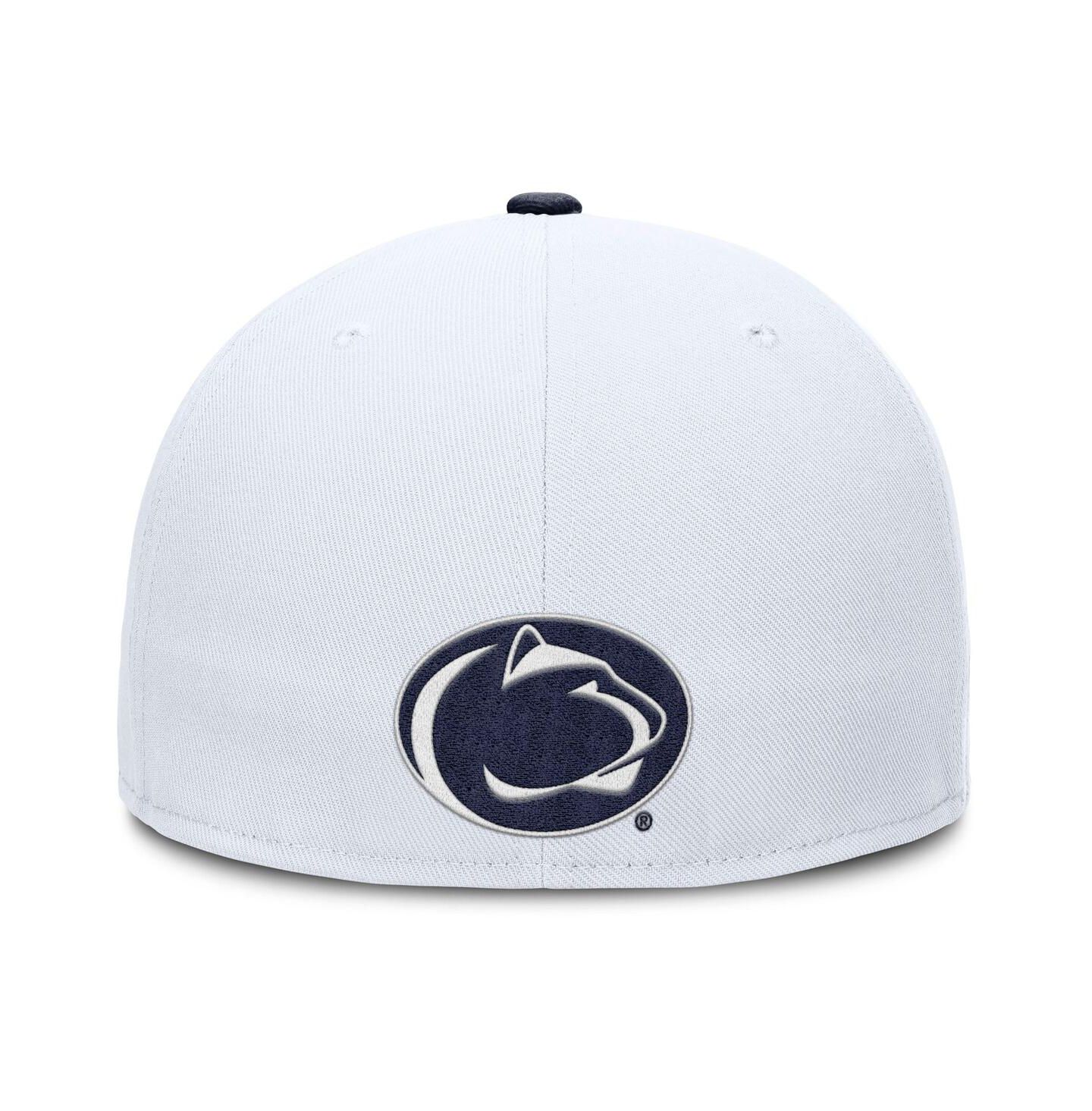 Мужская кепка Nike White Penn State Nittany Lions True Primetime Performance Fitted Hat — фото 4