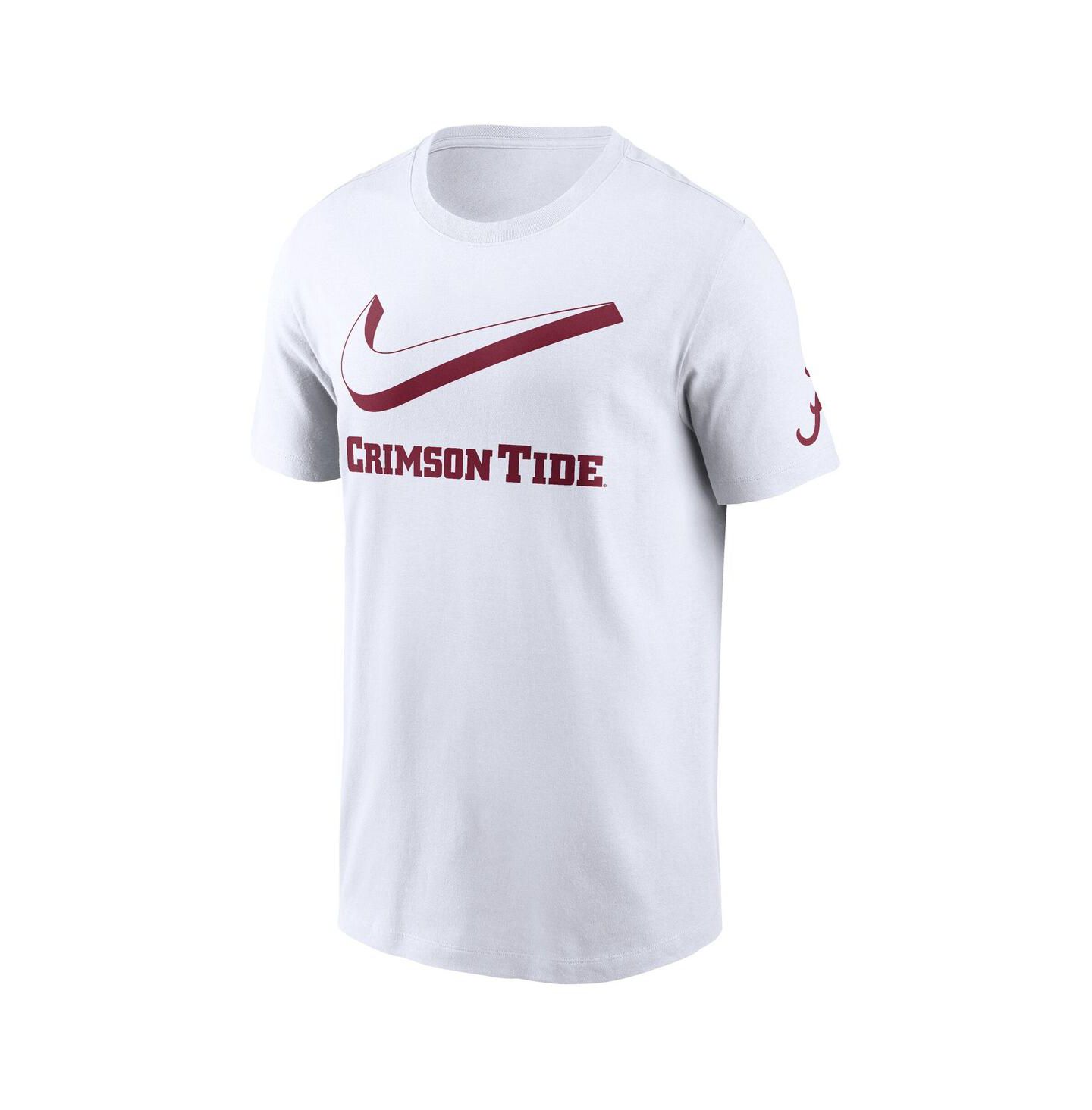 Мужская футболка Nike White Alabama Crimson Tide Primetime 2-Hit Swoosh — фото 2