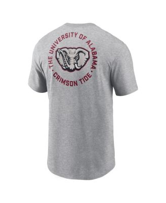 Men's Heather Gray Alabama Crimson Tide Campus 2-Hit T-Shirt