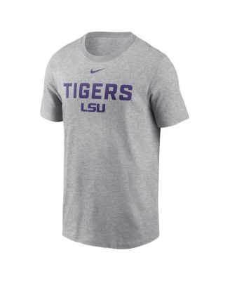 Men's Heather Gray LSU Tigers Campus 2-Hit T-Shirt