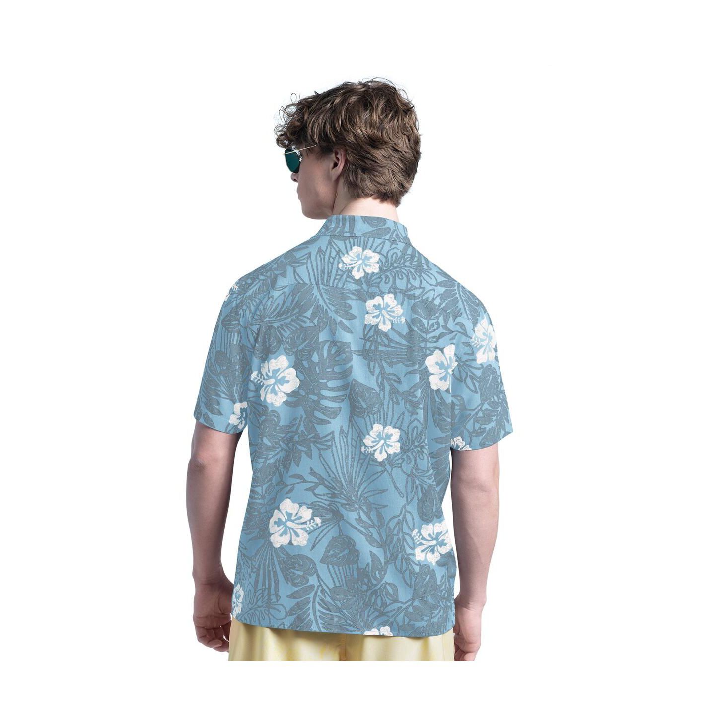 Мужская рубашка Margaritaville Blue Chicago Cubs Palm Shade Party Button-Up — фото 2