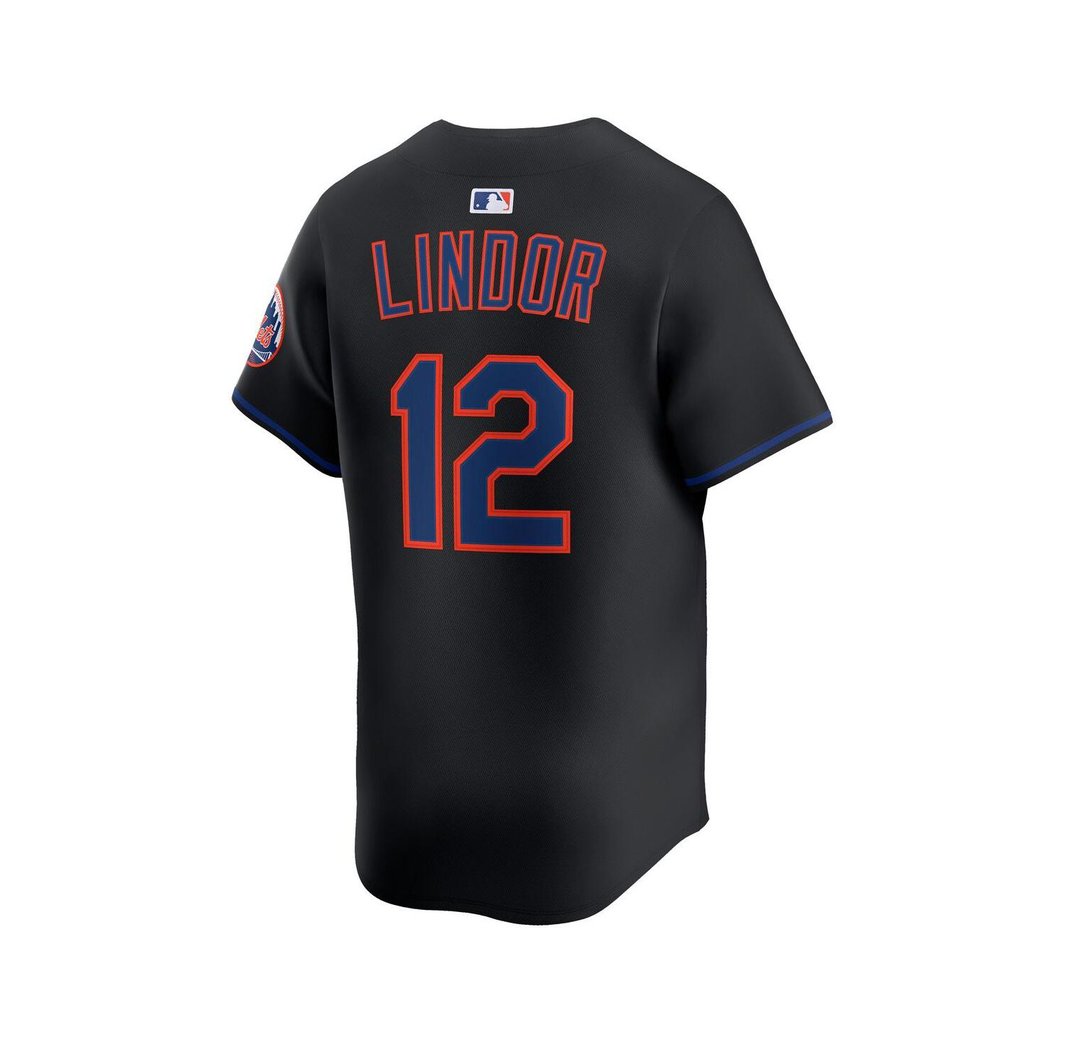Men's Francisco Lindor Black New York Mets Alternate Limited Jersey