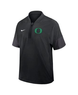 Men's Black Oregon Ducks 2025 Sideline Coaches Lightweight Short Sleeve Jacket