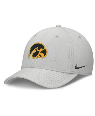 Nike - Men's Gray Iowa Hawkeyes Rise Practice Performance Adjustable Hat