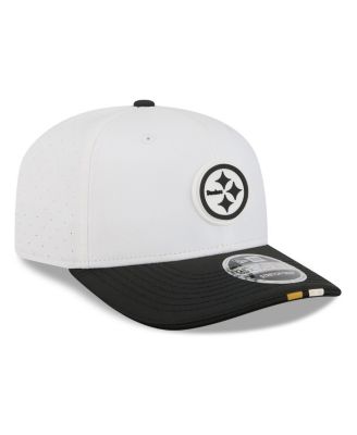 Men's White/Black Pittsburgh Steelers 2025 NFL Training Camp 9SEVENTY Adjustable Hat