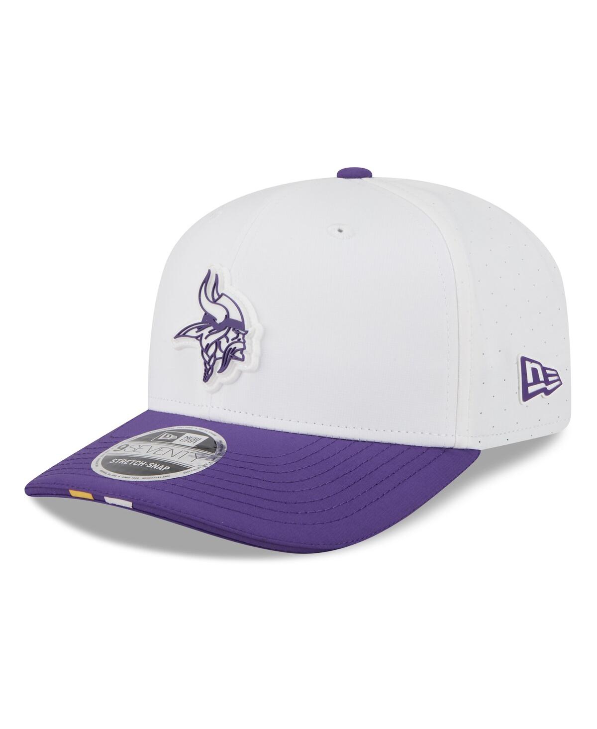 Men's White/Purple Minnesota Vikings 2025 Nfl Training Camp 9SEVENTY Adjustable Hat - White, Purple