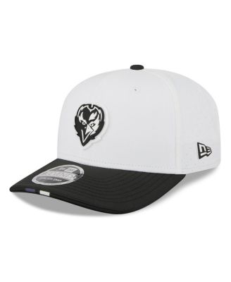 New Era - Men's White/Black Baltimore Ravens 2025 NFL Training Camp 9SEVENTY Adjustable Hat