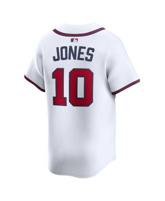 Men's Chipper Jones White Atlanta Braves Home Retired Limited Player Jersey