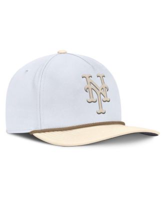 Men's White/Cream New York Mets Pro Performance Snapback Hat