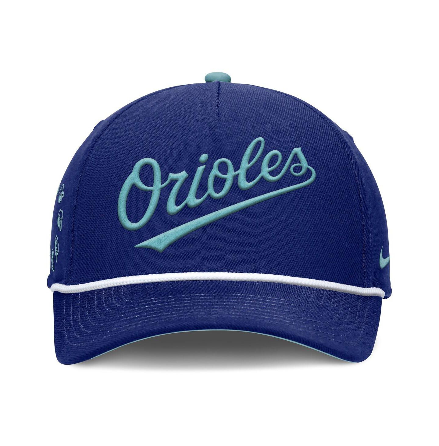 Мужская кепка Nike Royal Baltimore Orioles Father's Day Rise Adjustable Hat — фото 2