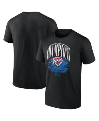 Fanatics - Men's Black Oklahoma City Thunder 2025 Western Conference Champions Box Out T-Shirt