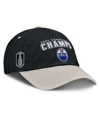 Fanatics - Men's Black/Gray Edmonton Oilers 2025 Western Conference Champions Adjustable Hat