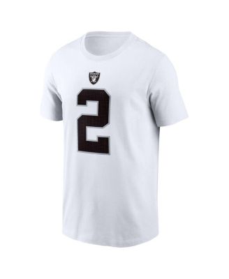 Men's Ashton Jeanty White Las Vegas Raiders 2025 NFL Draft First Round Pick Player Name Number T-Shirt