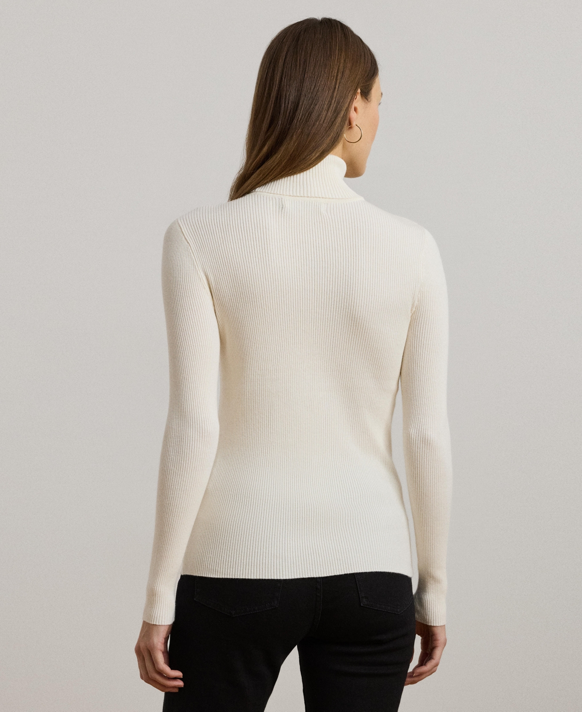 Ralph Lauren Ribbed Turtleneck Sweater P Xs Xxl In White