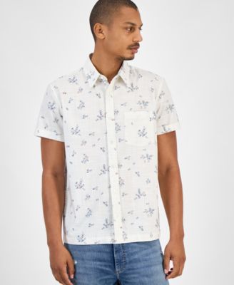 Sun + Stone - Men's Floral-Print Short-Sleeve Shirt, Macy's Exclusive
