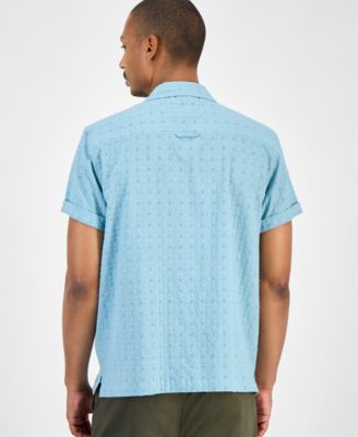 Men's Eyelet Camp Shirt, Macy's Exclusive