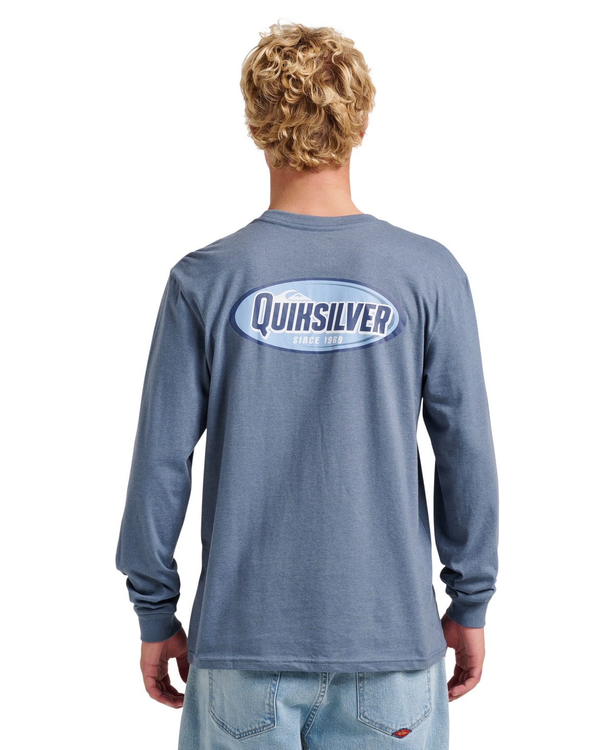 Men's Cresent Speed Long Sleeve T-Shirt - China blue heather