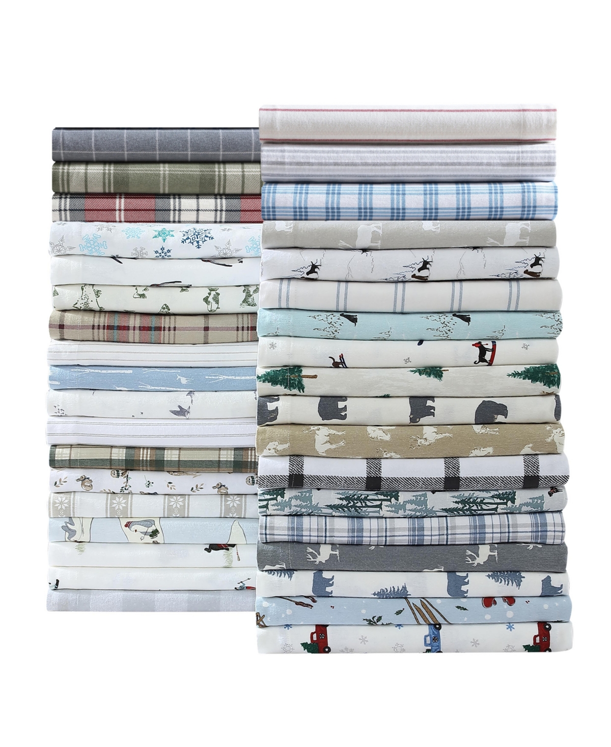 Eddie Bauer Printed Cotton Flannel 4-pc. Sheet Set, Full