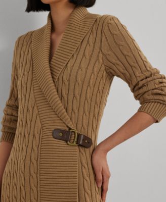 Women's Buckled Cotton Sweater