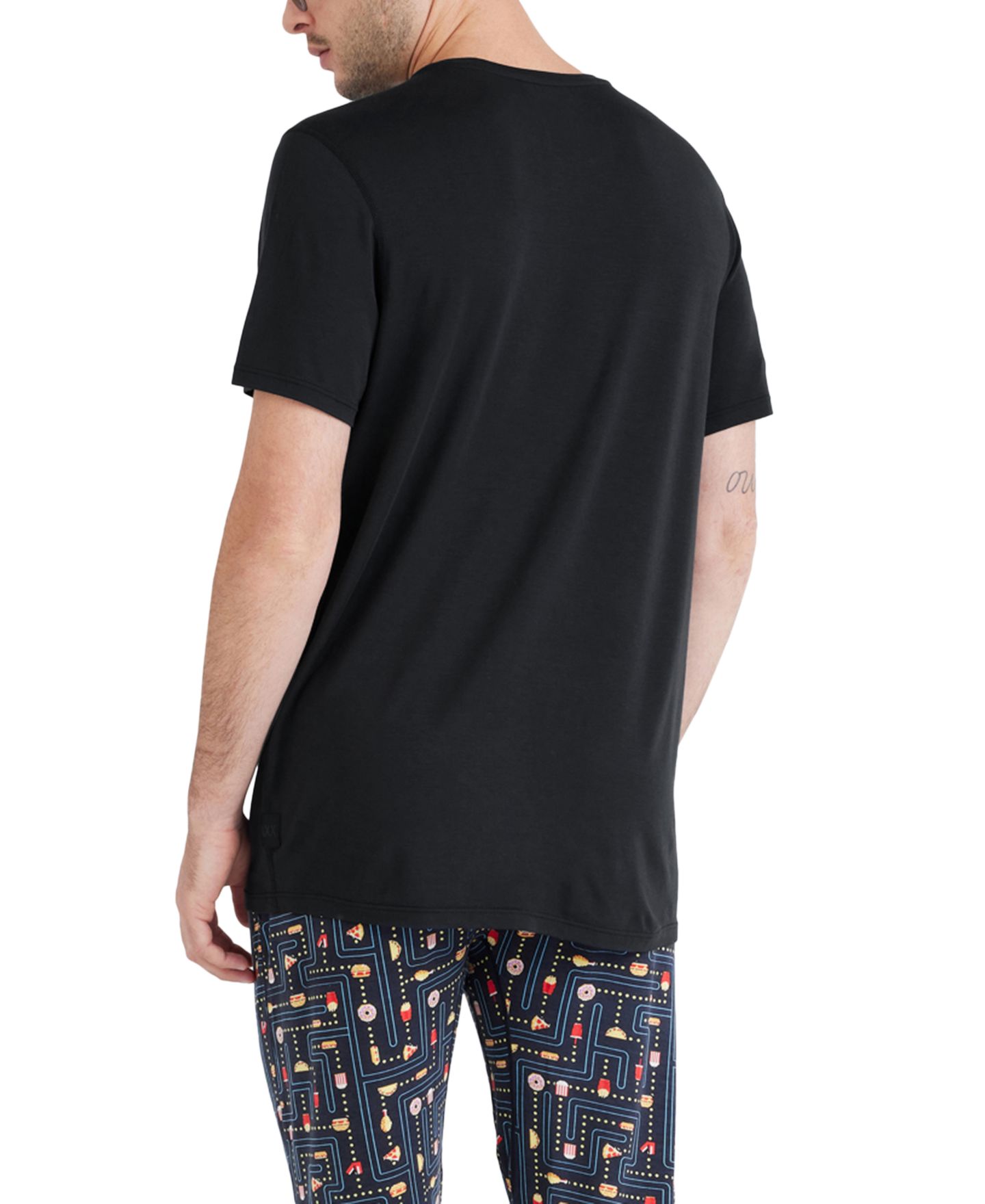 Мужская футболка SAXX Relaxed-Fit Snooze Heathered Sleep T-Shirt, цвет: Чёрный — фото 3