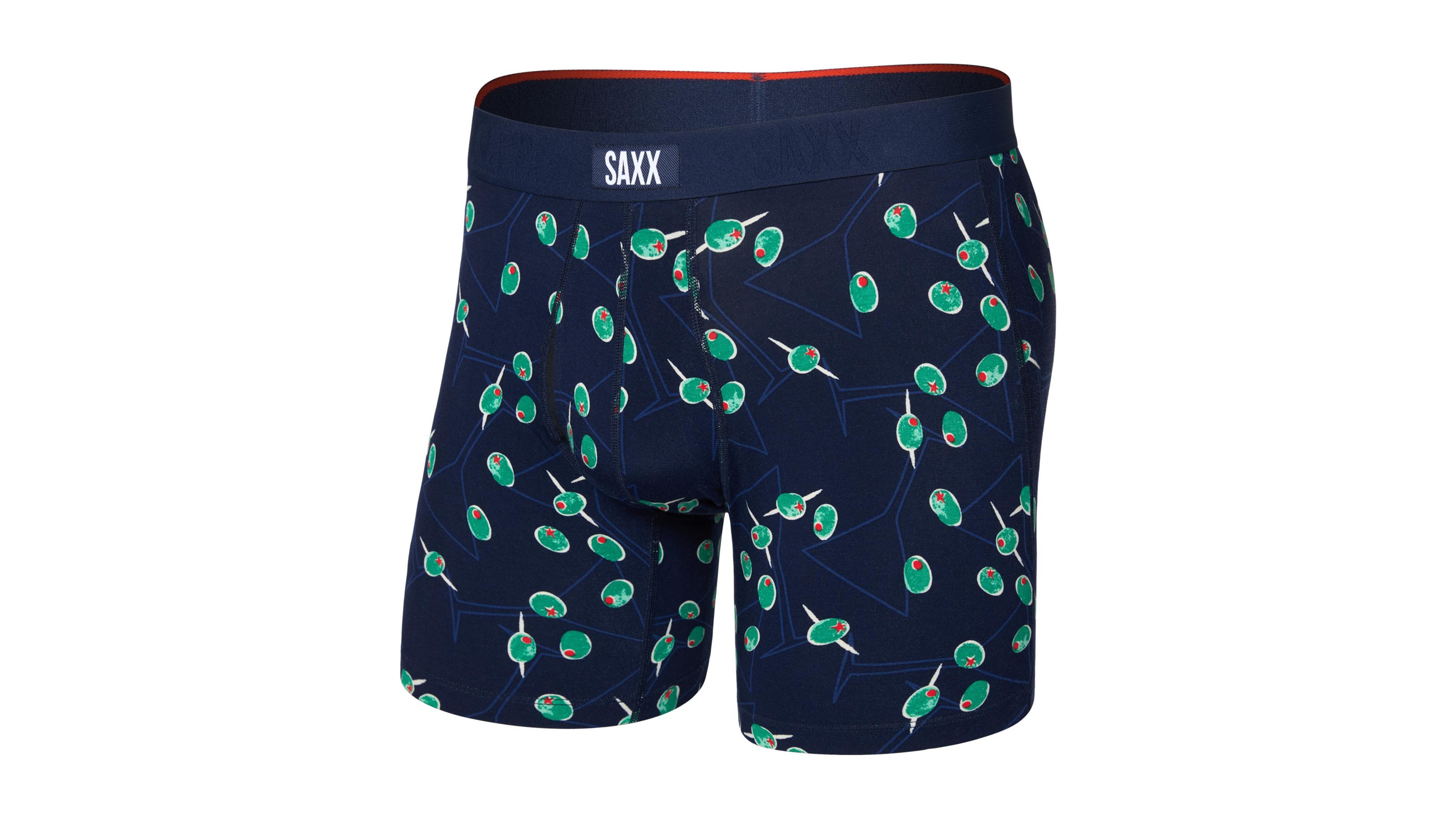 Saxx Men's Xtra Slim-fit Vibe Printed Boxer Briefs
