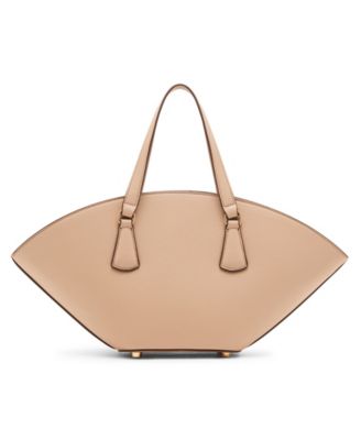 Curved Small Convertible Strap Tote Bag