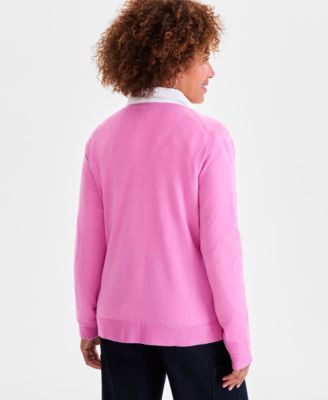 Women's Button-Down Long-Sleeve Cardigan, Created for Macy's